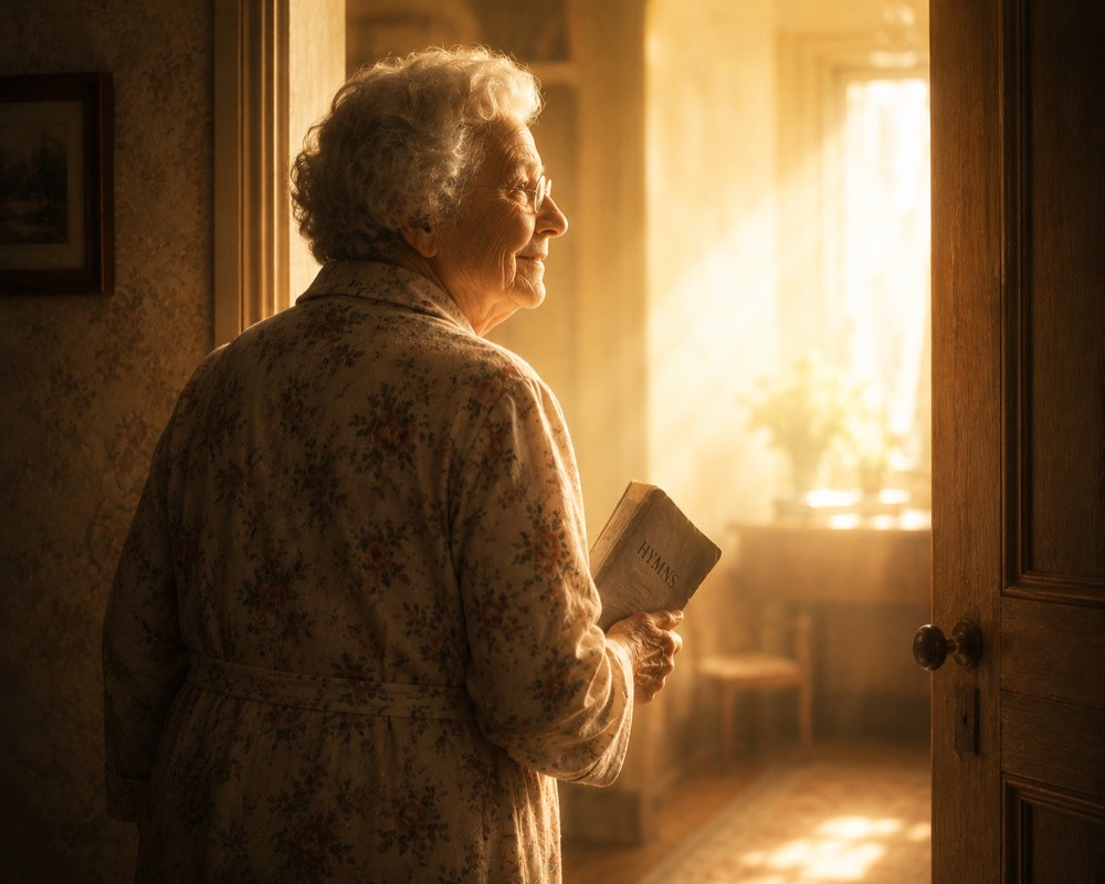 Mary and her hymnal
