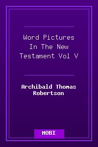 Word Pictures In The New Testament Vol V.mobi