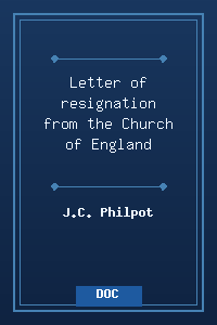 Letter of resignation from the Church of England.doc