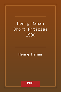 Henry Mahan Short Articles - 1980.pdf