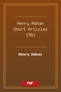 Henry Mahan Short Articles - 1981.pdf
