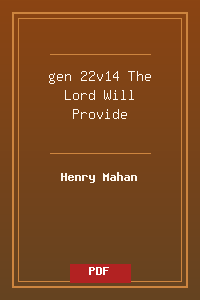gen 22v14 The Lord Will Provide.pdf